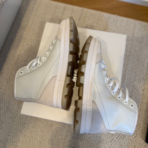 EUC JIMMY CHOO Men’s Nord Sneaker Boot US 11 EU 44 White - Picture 8 of 10